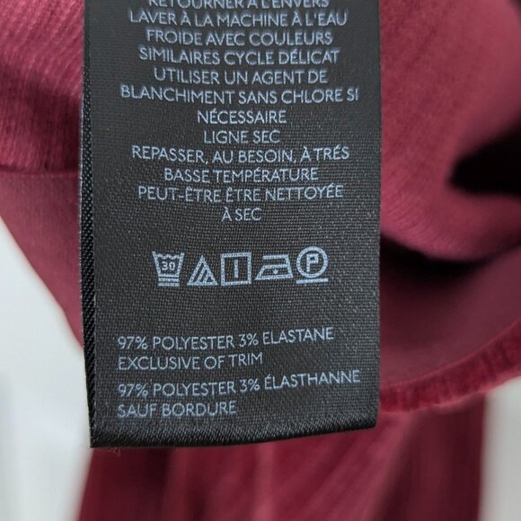 Anthropologie Burgundy Flare Pants - Picture 7 of 7